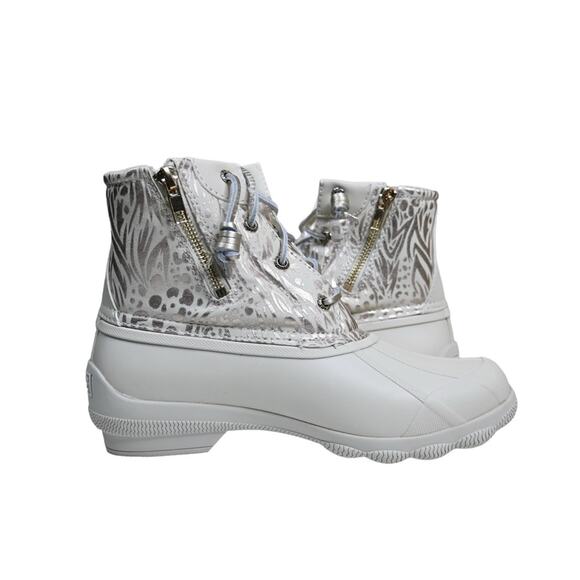 Sperry Womens 7 Medium Syren Gulf Duck Boot in Ivory NEW - Picture 6 of 11